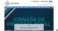 Desktop Screenshot of abogadosdesalta.org.ar