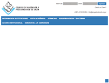 Tablet Screenshot of abogadosdesalta.org.ar